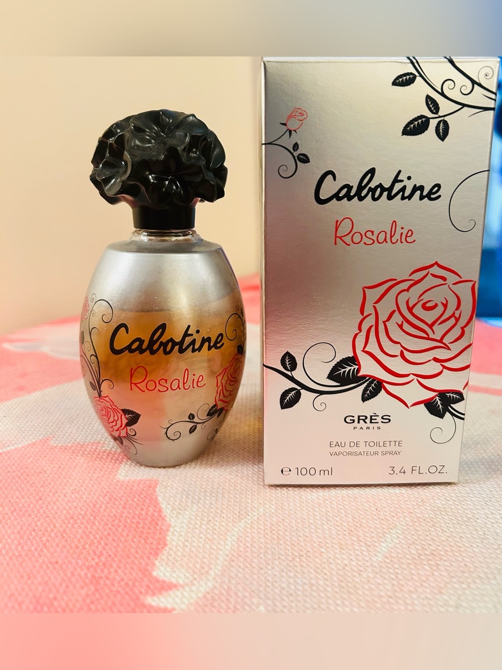 Cabotine Rosalie Eau de Toilette - Silver & Black Bottle3.4oz
